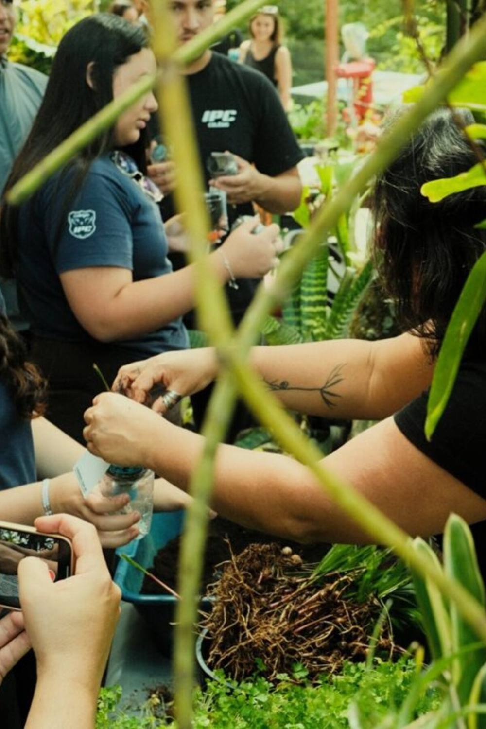 Participantes recebendo orientações durante a oficina